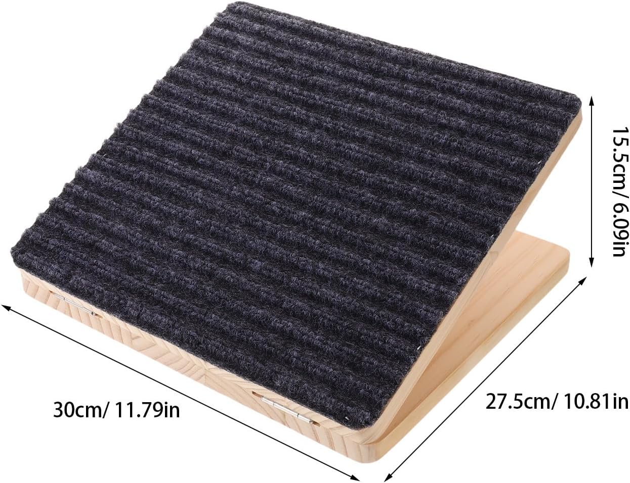 Dog Stair Ramp: Non-Slip Pet Stair Wooden Pet Step for Small Dogs and Cats - Adjustable Height - Staircase Assist for Injured & Older Breeds