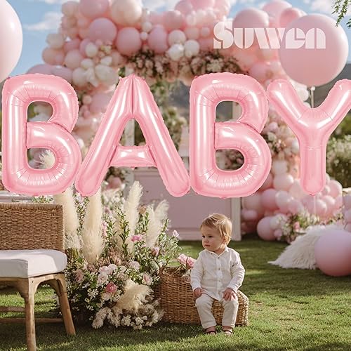 Miniatura 8 de SUWEN Globos grandes de 40 pulgadas de color rosa con el número 15, globos de helio de aluminio grandes del 0 al 9, decoraciones de fiesta de