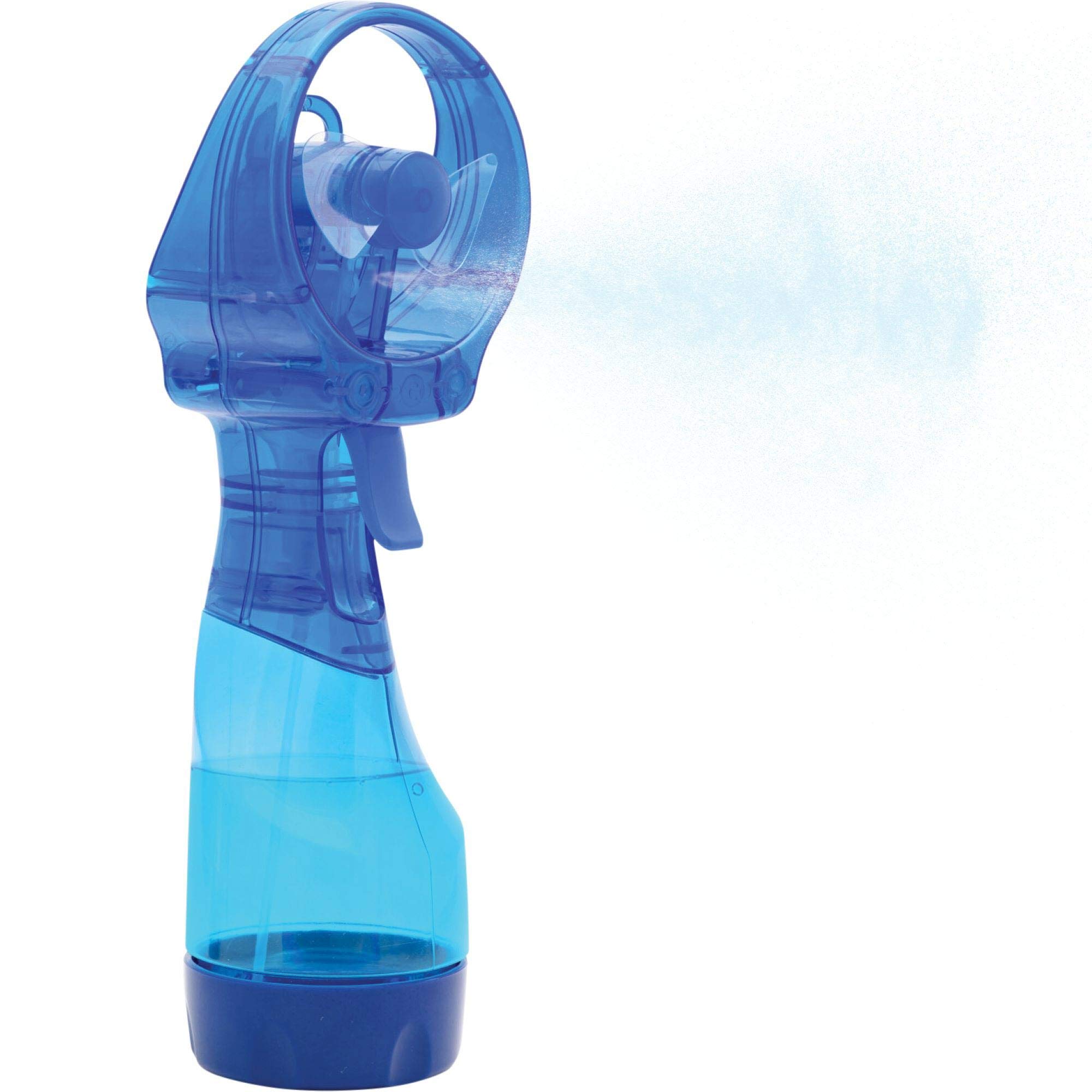 O2COOL Deluxe Handheld Powered Fan Fine Mist Water-Batteries Included, 1 Size, Dark Blue