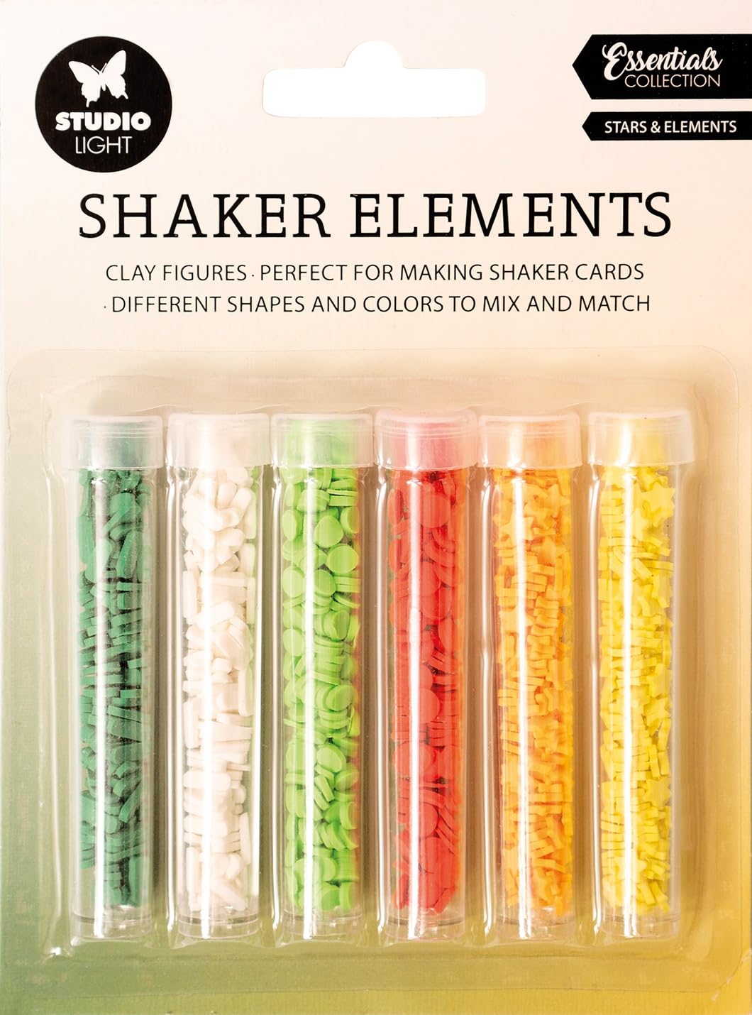 Studio Light Essential Shaker Elements 6/Pkg-Nr. 13, Stars & Elements SSHAKE13