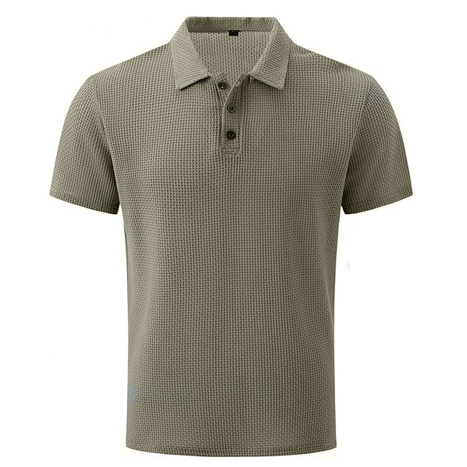 Men's Breeze Polo Shirts Beer Belly Breeze Short Sleeve Wear Collared Textured Shirt Stretchy Quick Dry Casual Golf — view 12
