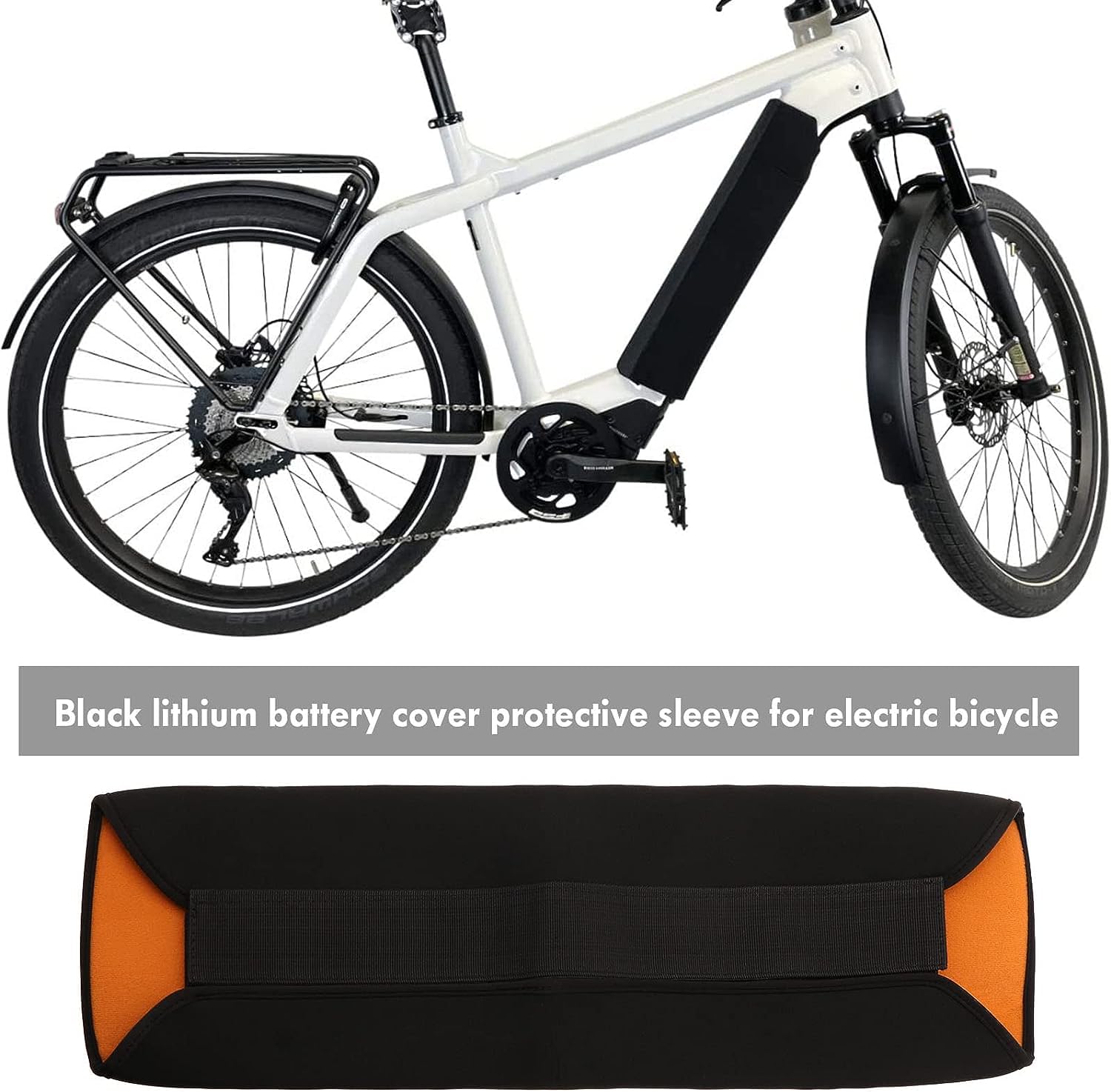 Cache De Connexion De Batterie Pour Vélo électrique – Boîtier De Protection En Acier Avec Port De Charge Intégré, Résistant Aux Chocs
