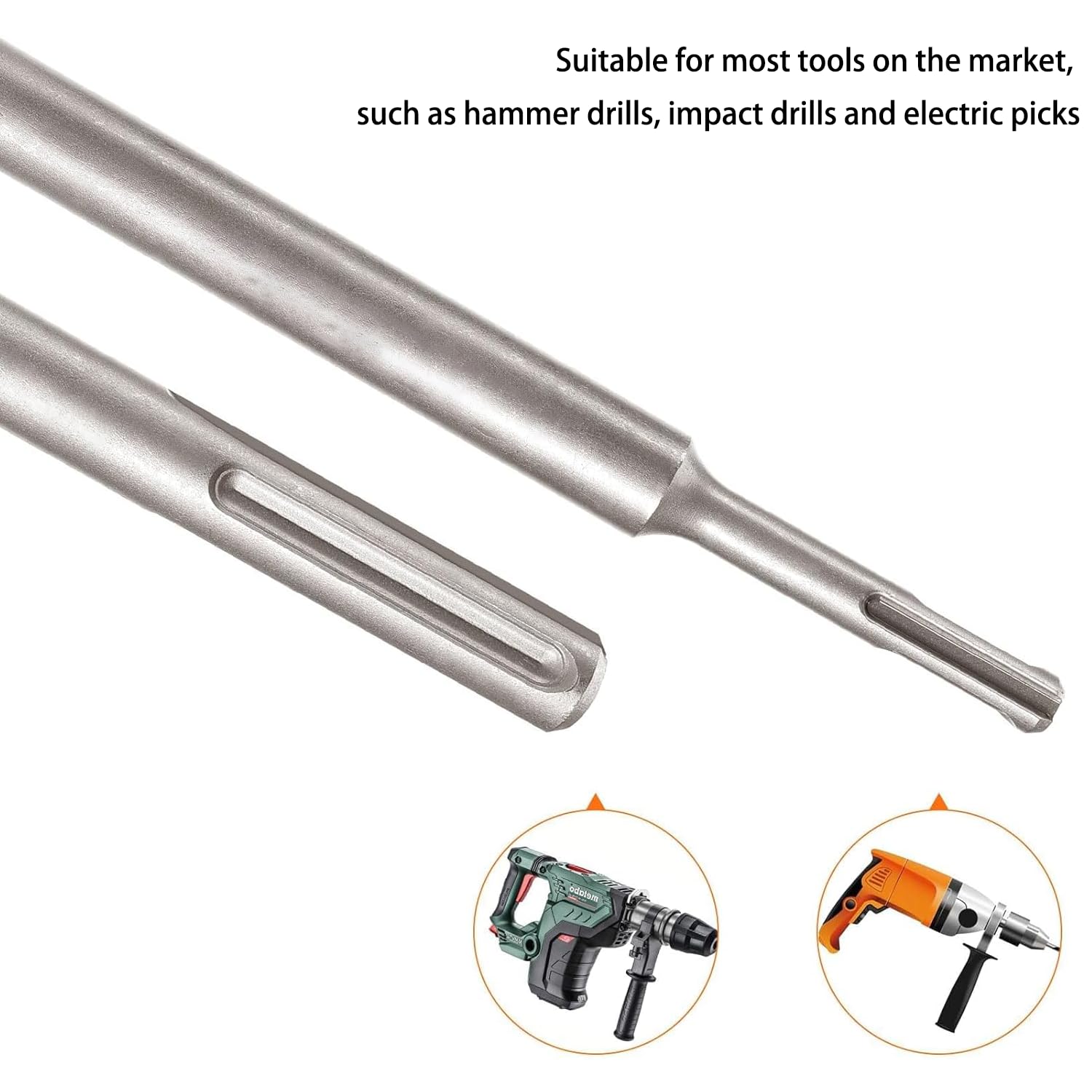 Carotatrice a Tazza per Muro Ø30/40/65/80/100mm Albero SDS Plus Da 300 Mm E SDS-Max Da 300 Mm, 9 Pezzi Carotatrice per Cemento e Calcestruzzo