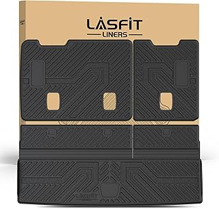 LASFIT Trunk Mat with Backrest Mat 2015-2020 for Chevrolet Chevy Tahoe/GMC Yukon (Only Yukon, Not Fit Yukon XL)/Cadillac Escalade (Only Escalade, Not Fit Escalade ESV), All Weather TPE Custom Fit