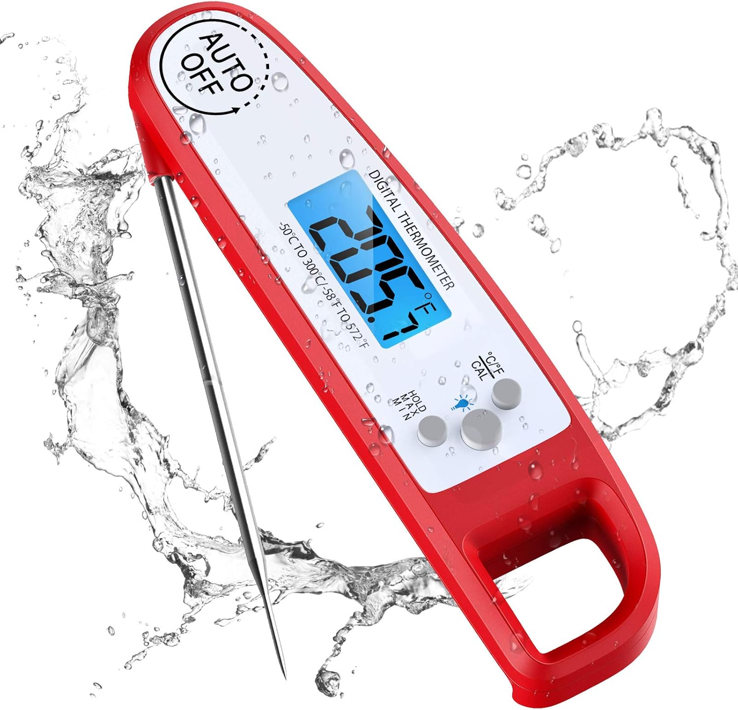 Criacr Meat Thermometers Waterproof Food Thermometer Instant Read