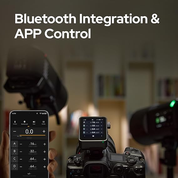 Flashpoint R2 Nano Pro X3 PRO S X3PRO for Sony TTL Wireless Flash Trigger with Bluetooth & APP Touch Screen 2.4GHz X System Pro Shooting Modes Shutter Control Fast Charging (Godox X3 Pro for Sony)