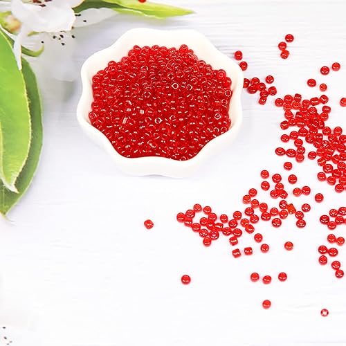 Vista 31 de Tamaño 6/0 - Cuentas de semillas de vidrio para manualidades de 0.157 in, cuentas blancas para la fabricación de joyas