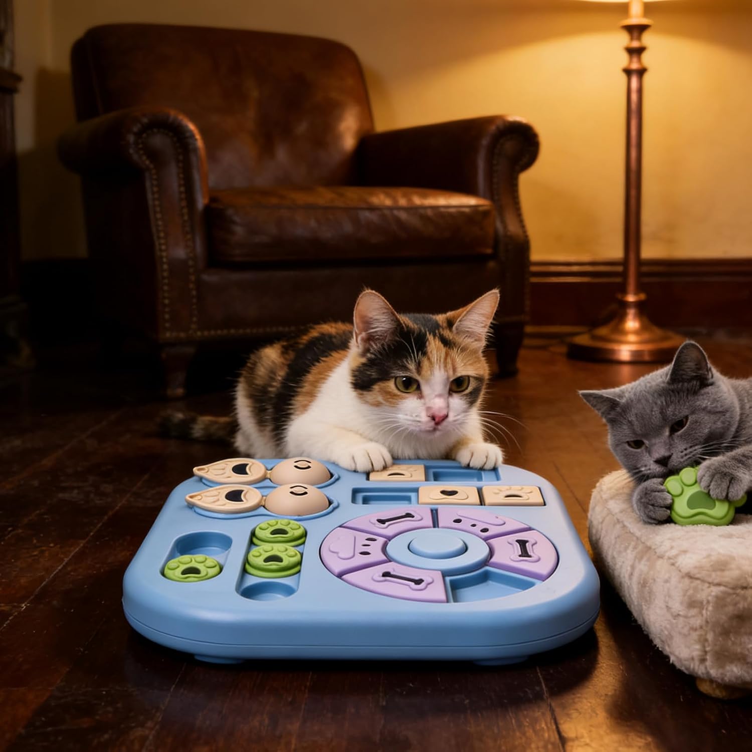 Slow Feeders Cats Bowl that Promotes Intellectual Development and Reduces Gulping for Better Healths Smarted Feeders
