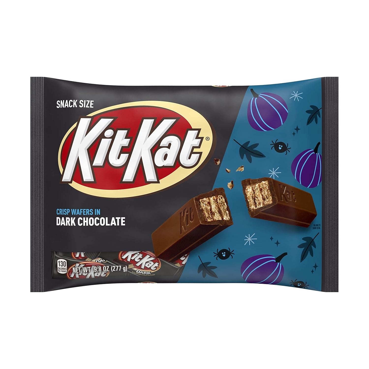 Buy KIT KAT Dark Chocolate Snack Size Wafer Candy Bars, Halloween, 9.8