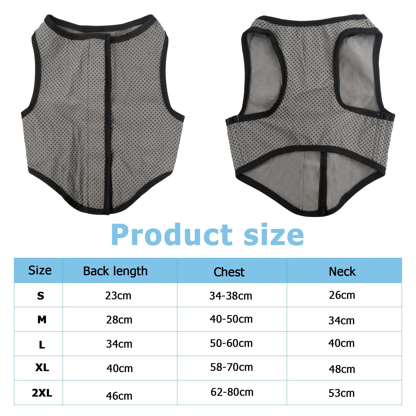 5 Tailles Gilet de Refroidissement Chien, Veste Rafraîchissant pour Chien de Petite, Moyenne et Grande Taille, Été Manteau Cool et Confortable pour Animaux pour la Chasse en Extérieur Camping (XL)