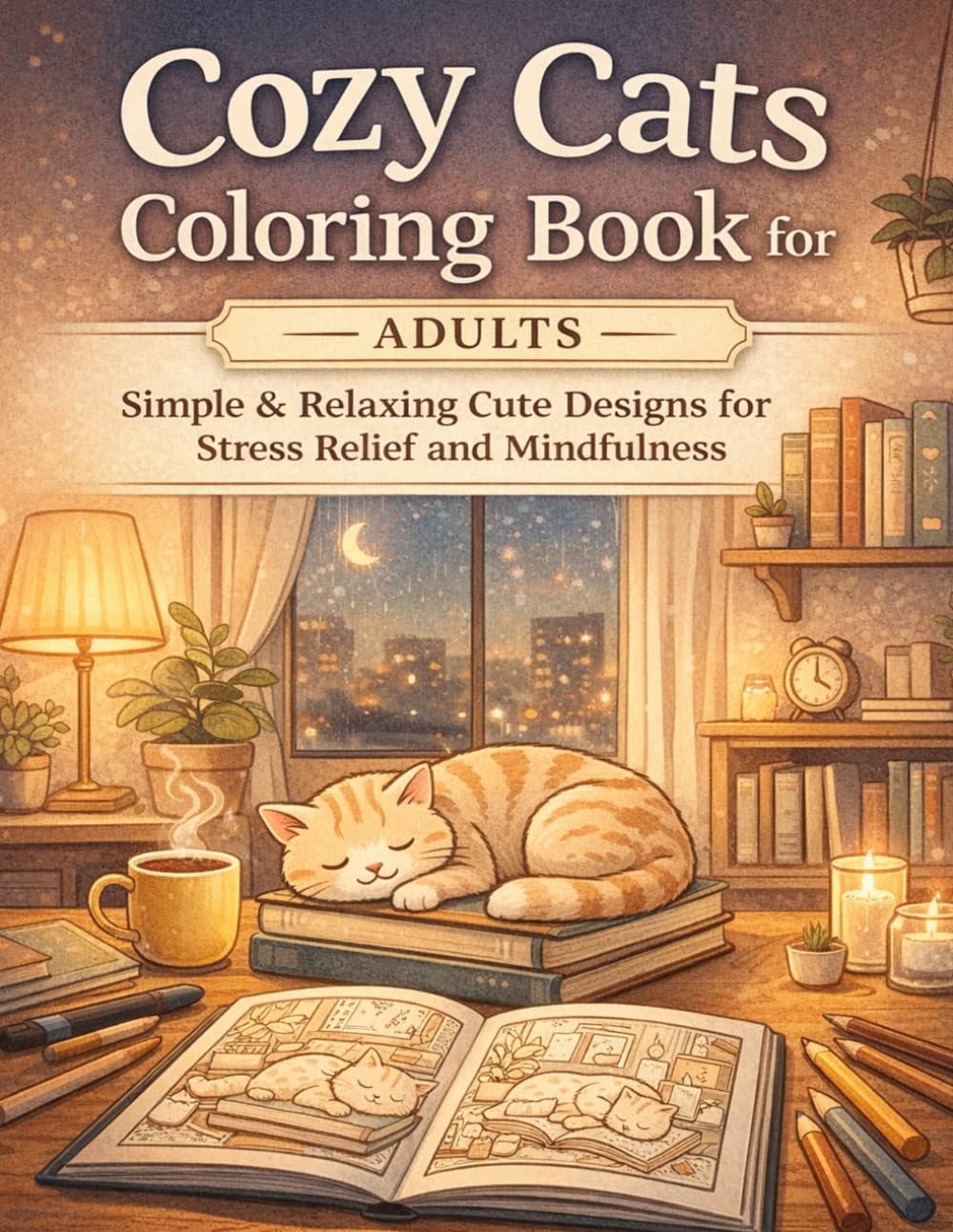 Cozy Cats: Coloring book