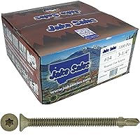 Vista 8 de Tornillos autoperforantes Tek Torx/Star Head de 14x2-3/4 para plataformas planas, remolques, cabeza de tornillo Torx T-30, 5 libras, 170 tornillos