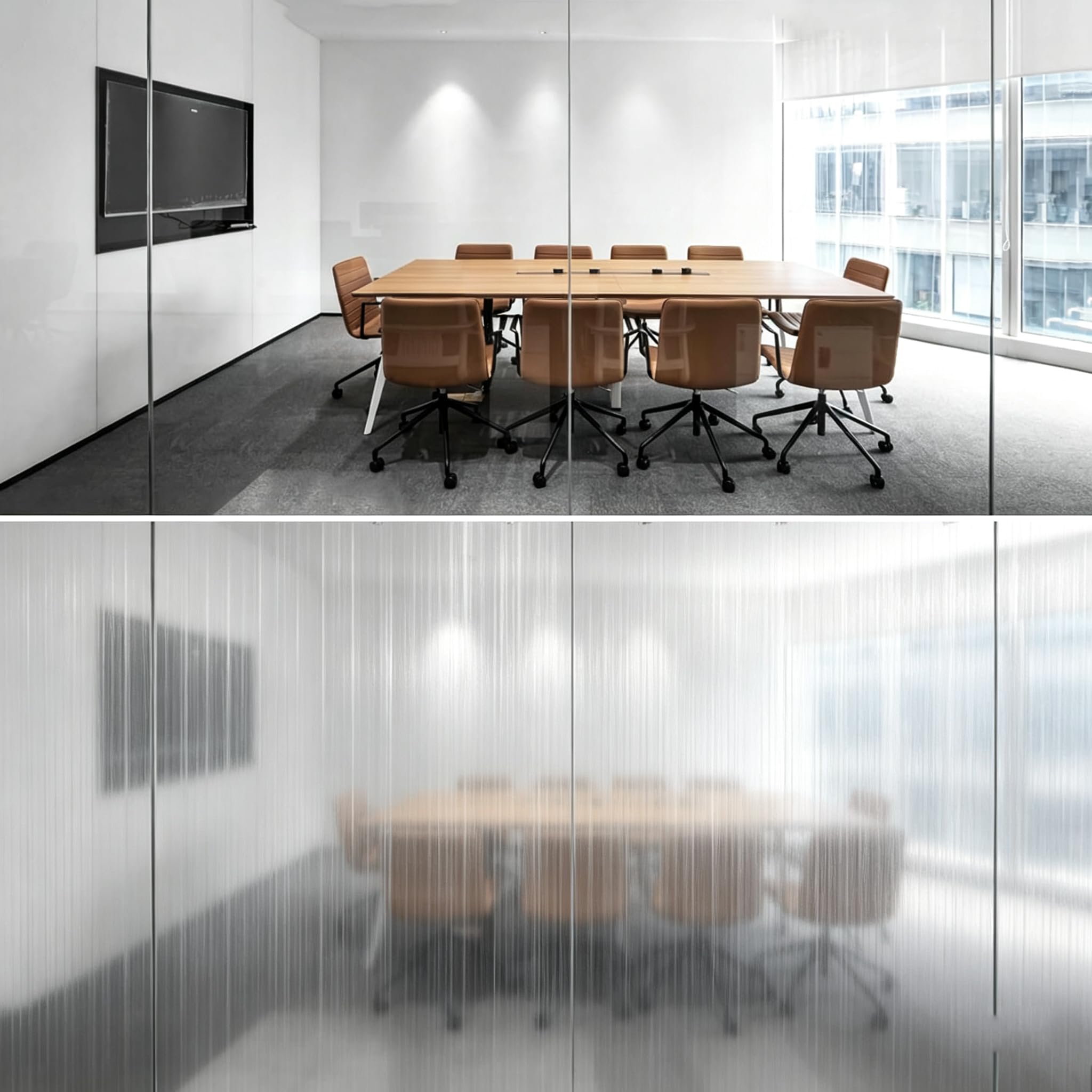 Folia Zapewniająca Prywatność 80 x 800 cm Kontrola Ciepła Blokada UV Folia Okienna Do Domu Z Powłoką Anty-Fog, Antystatyczną I Bez Kleju Do Domu, Łazienek, Kuchni I Biur, Srebro szczotkowane