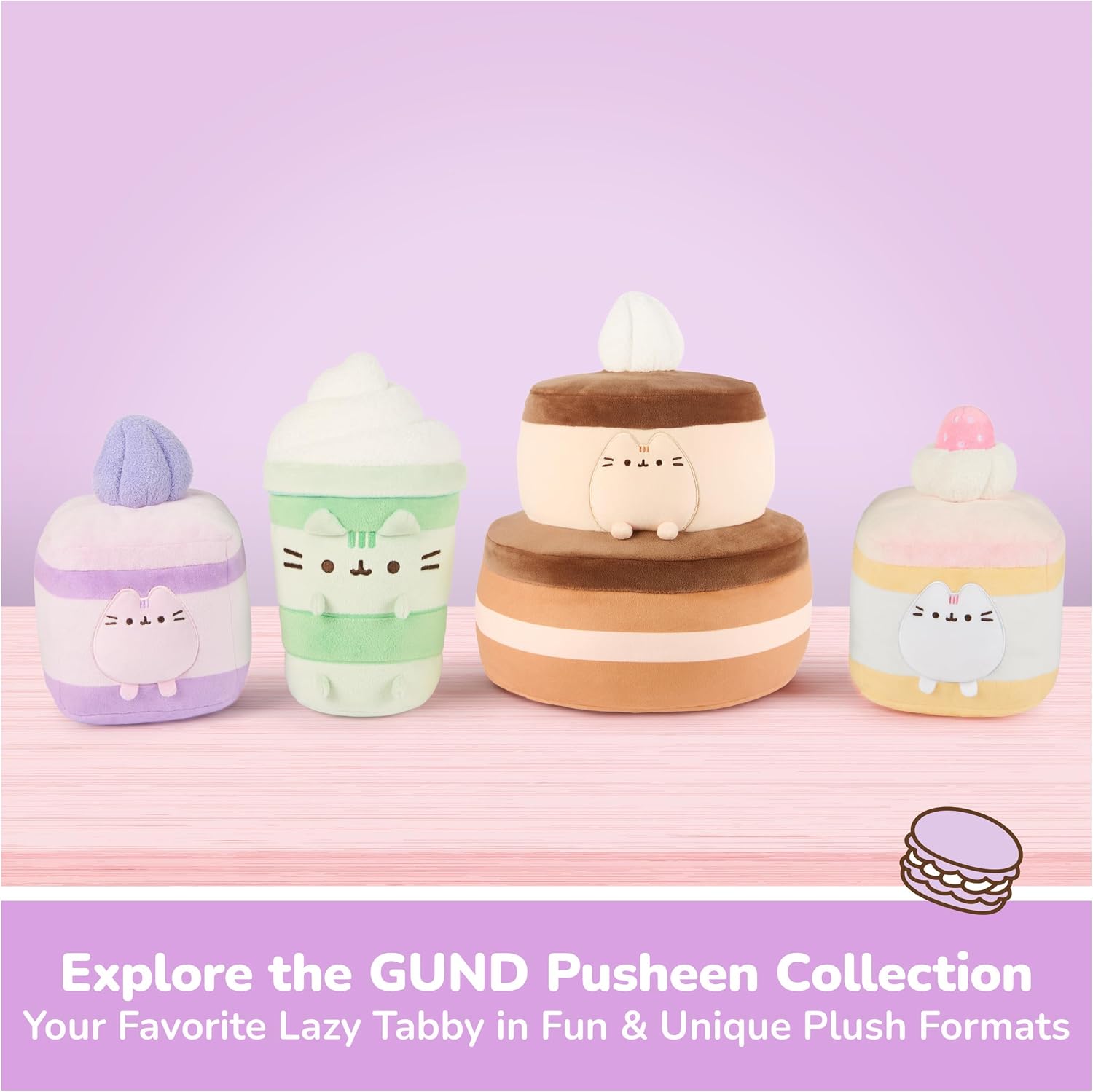 GUND Pusheen Patisserie Surprise Plush Series #23 Mystery Unboxing, Multicolor, 3” (1 of 8 Random Styles)