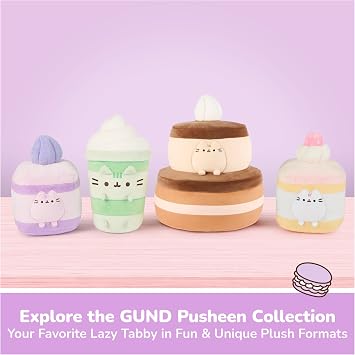 GUND Pusheen Matcha Latte 9.5-Inch Plush Toy for Ages 8+ | Promotes Exciting Character Roleplay, Early Sensory Discovery, and Creative Storytelling; Soft, Comforting, Collectible Plush