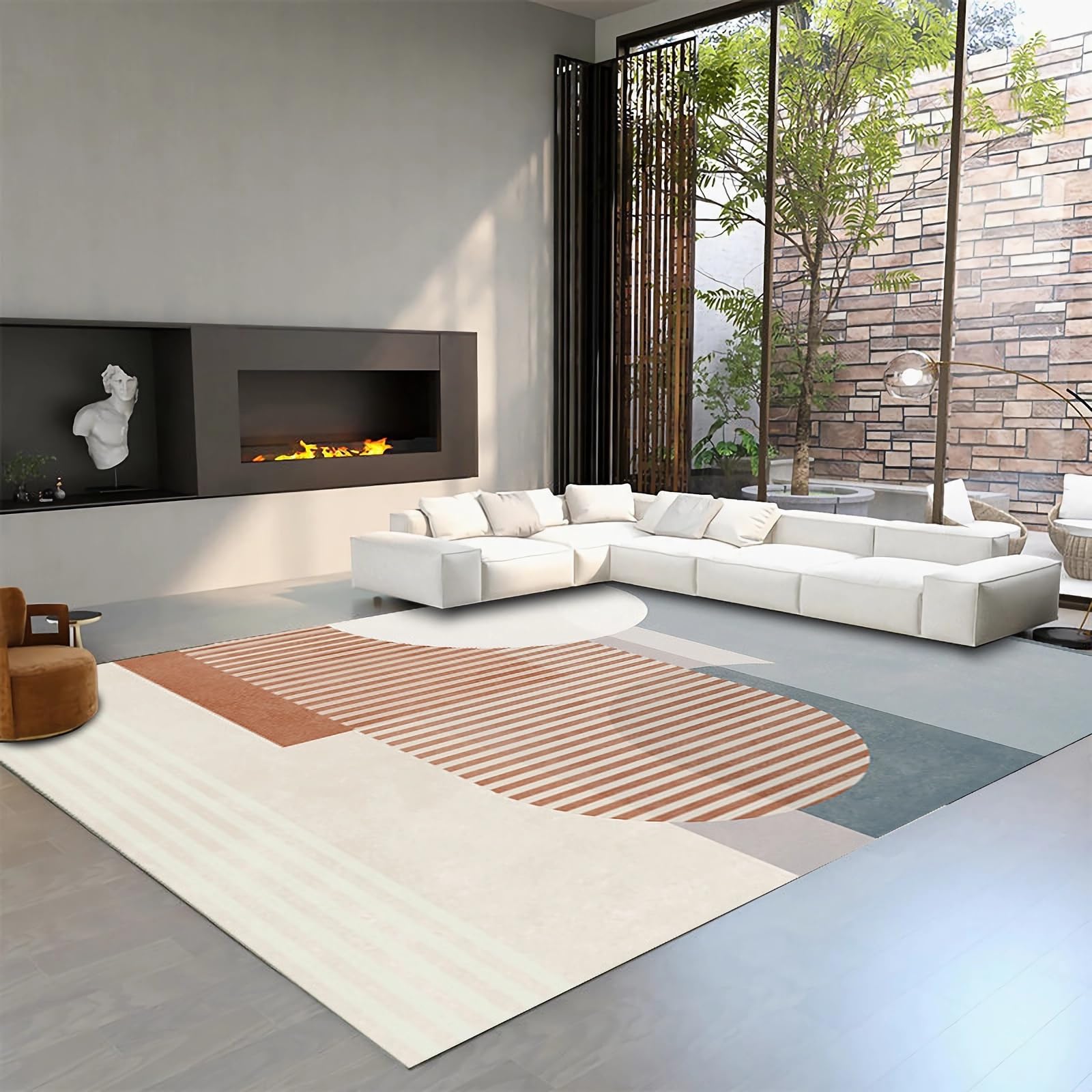 Tapis antidérapant crème vert rouge 60x160cm pour table salon