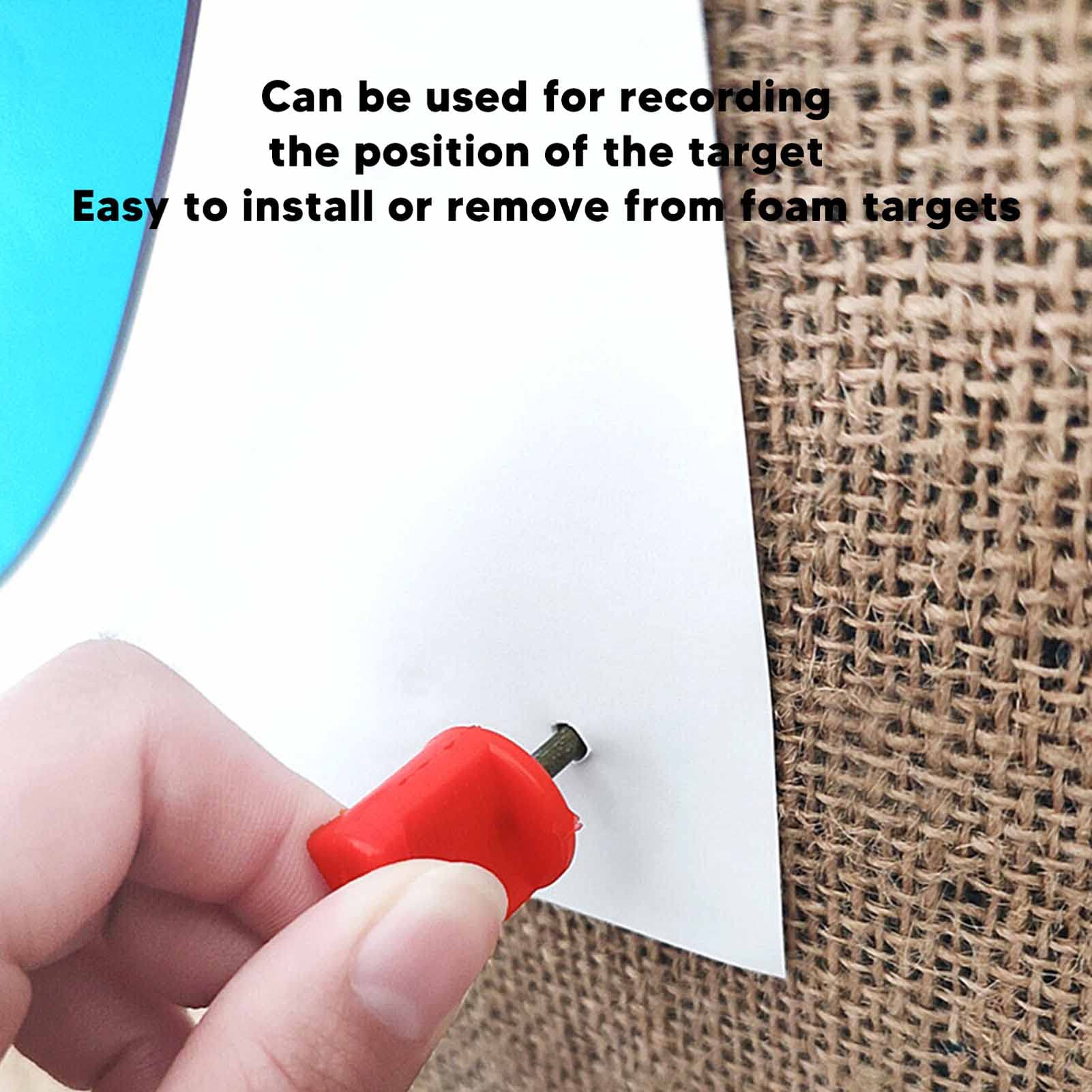 Gavigain Archery Target Pin, Archery Paper Target Face Pins Steel Alloy Screw Thread Hunting Target Nails for Holding Target Face Target Papers