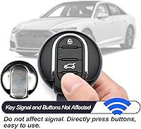 Vista 6 de MECHCOS Compatible con Mini Cooper Clubman Countryman F54 F55 F56 F57 F60, Funda de llave con 3 4 botones, Protector de llave con control remoto