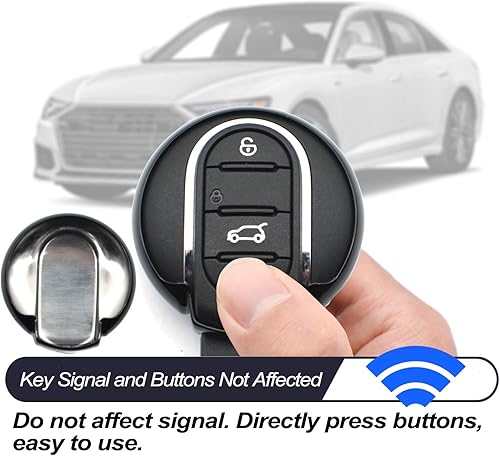 Miniatura 6 de Compatible con Mini Cooper F54 F55 F56 F57 F60 3 4 botones rojo TPU llavero funda funda soporte remoto protector de piel sin llave accesorios de