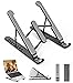 Supporto PC Portatile, 8 Livelli Regolabile & Raffreddamento Porta PC, Pieghevole in Plastica e Silicone Laptop Stand per Computer Portatili e Tablet (10-15,6&rsquo;&rsquo;) P1-Pro