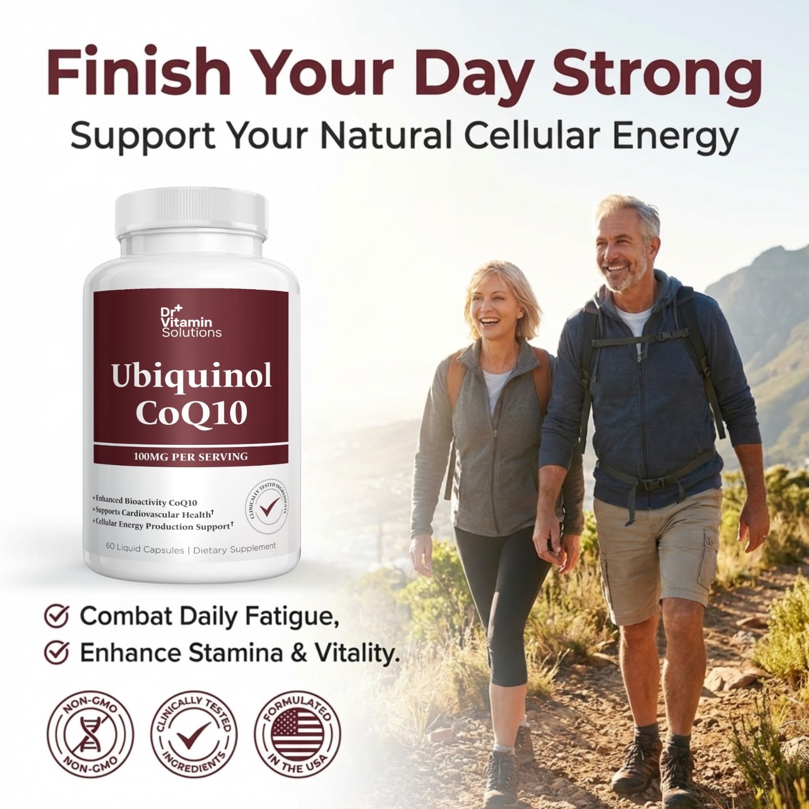 Ubiquinol CoQ10 100mg, Coenzyme Q10 Active Form, Heart Health Support — Amazon image 6