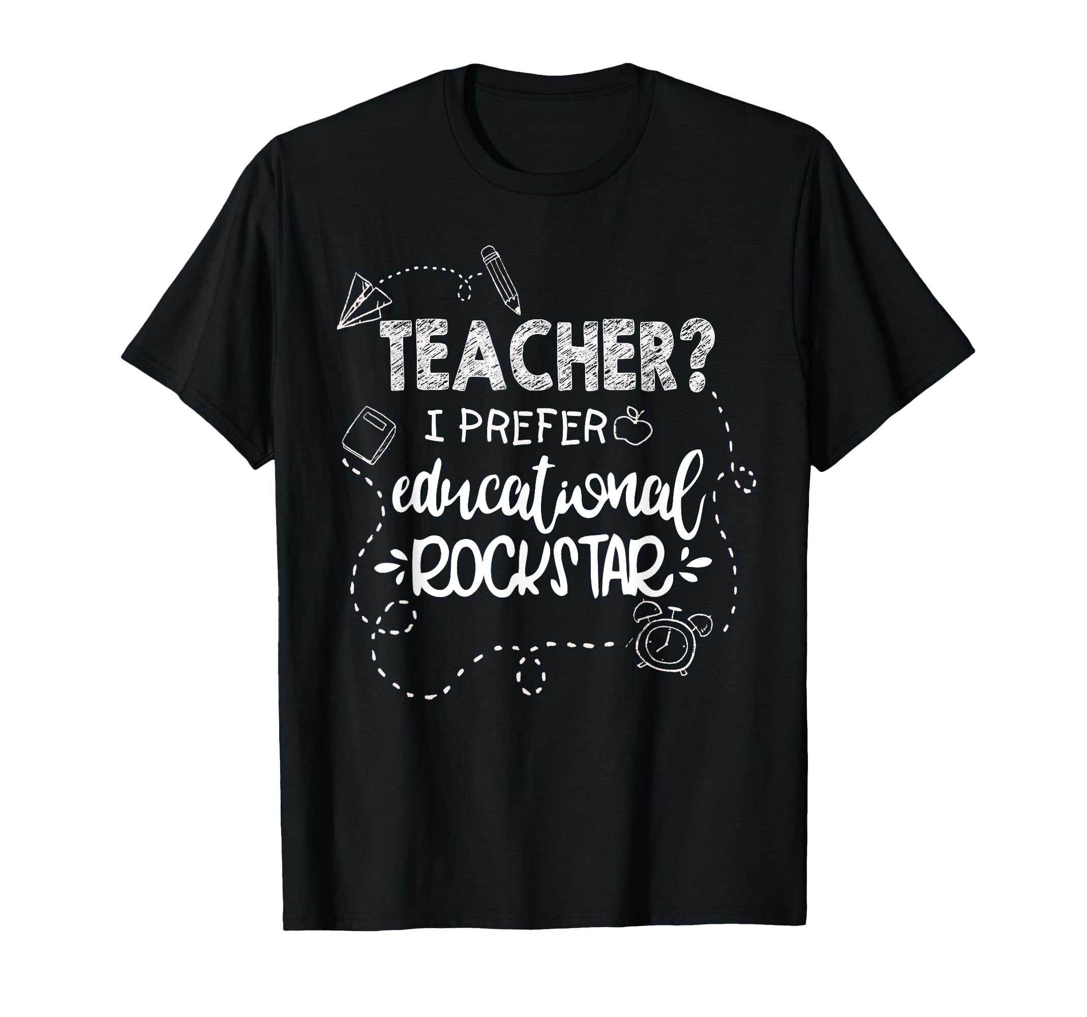 Teacher Gifts I Prefer Educational Rockstar Back To School T-Shirt for Men Women