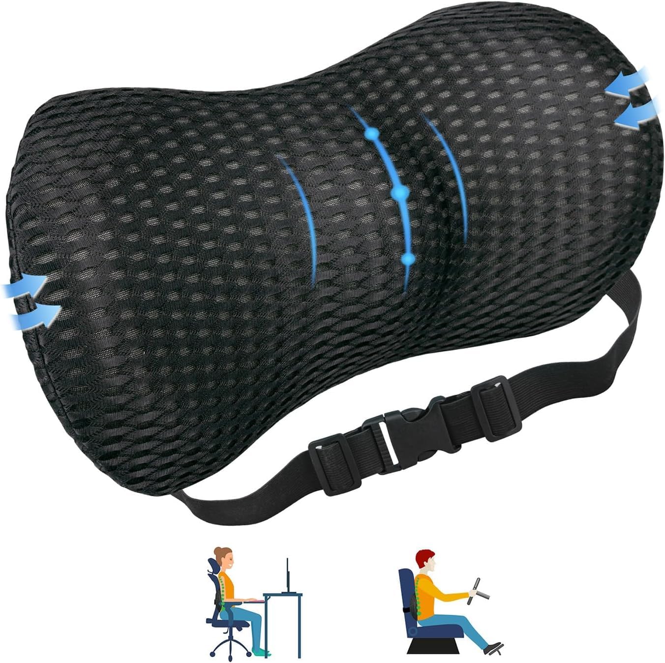 VBXBKC Lumbar Support Memory Foam Pillow