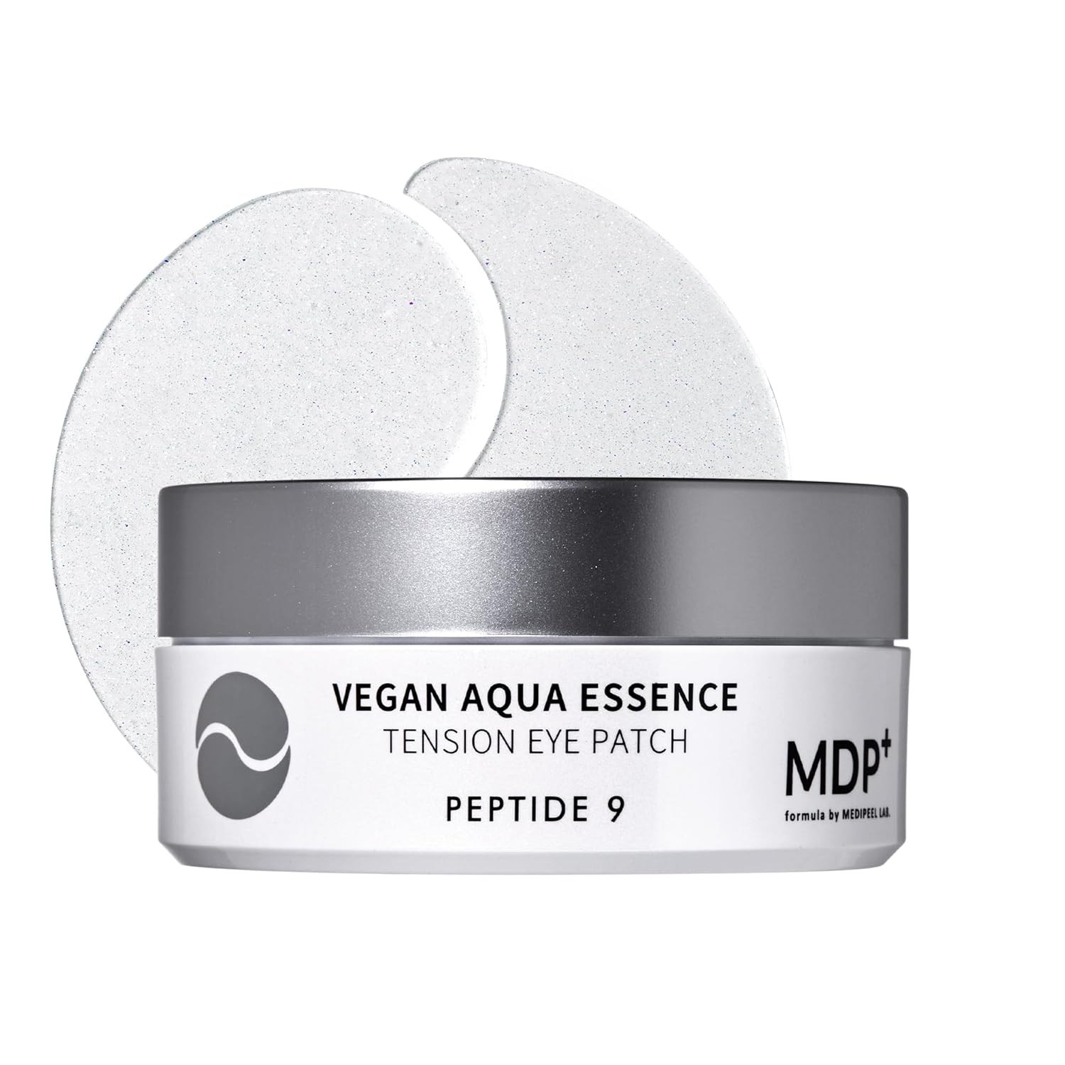MDP+ PEPTIDE 9 VEGAN AQUA ESSENCE TENSION EYE PATCH, Niacinamide, eye mask 3.38 oz/1.6gx60ea,Hyaluronic Acid, Wrinkle Care, Under Eye Mask, Puffy Eyes, Hydrating Treatment