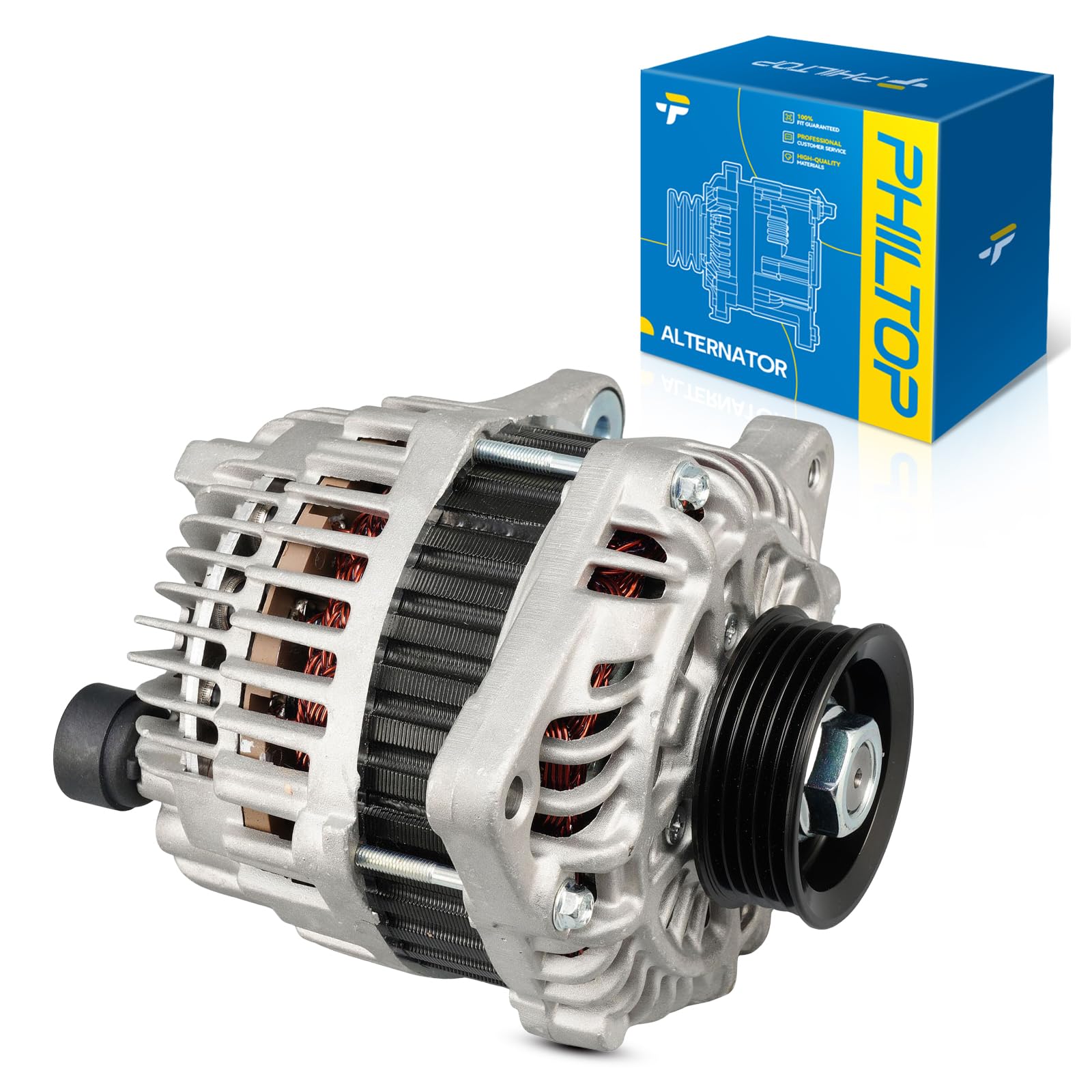 PHILTOP New Alternator 11410N Fit for 2009-2013 Honda Fit 1.5L