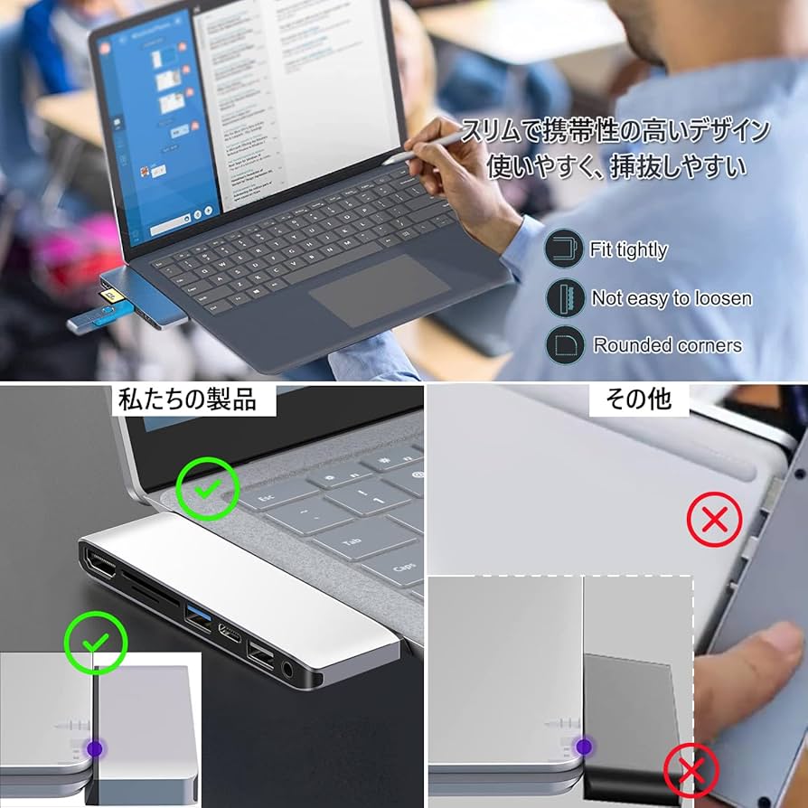 【箱付き/美品 】Microsoft Surface Laptop2 ＋専用ハブ Amazon.co.jp: Microsoft Surface laptop 2/laptop 1 専用 USB