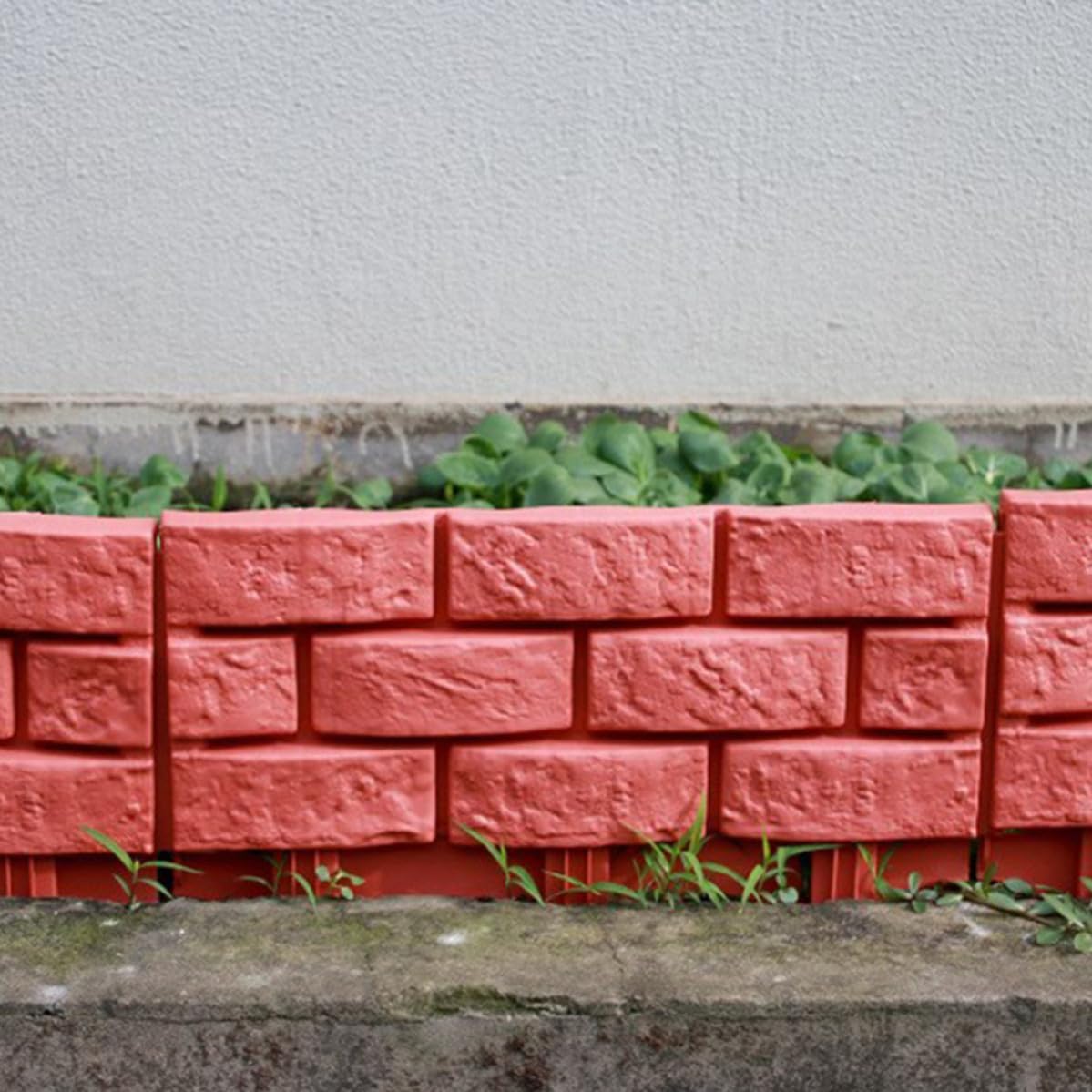 DOITOOL Recinzione da Giardino 4 Pezzi Bordura Decorativa in Plastica per Cortile e Aiuole per Orti e Prati