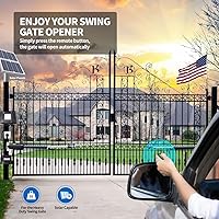 Vista 2 de TOPENS A8132 Dual Swing Gate Opener Heavy Duty Automatic Gate Motor for Double Swing Gates Up to 18ft per Arm, Electric Driveway Gate Operator AC
