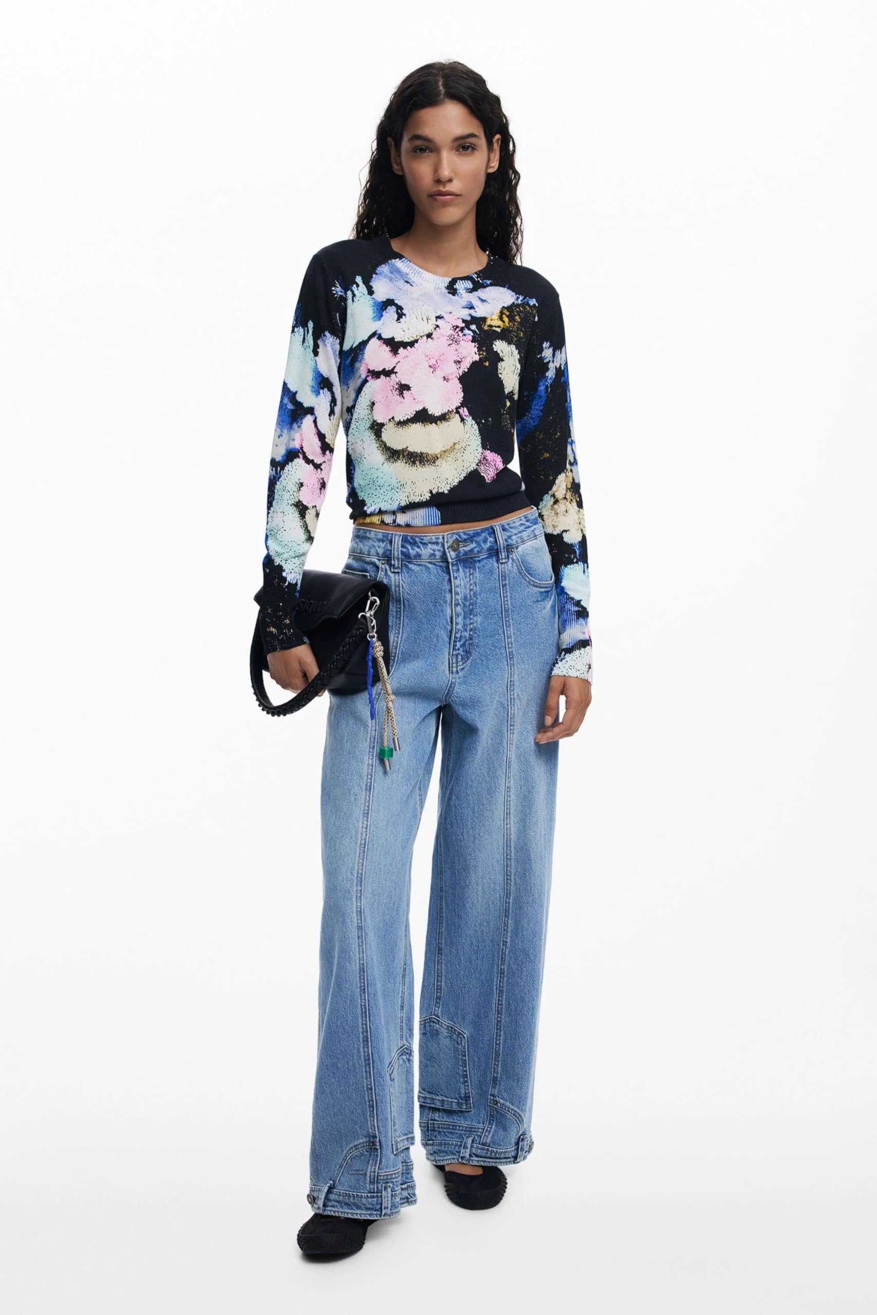 Desigual Jers_nenufar_lac Pullover Sweater Mujer (Pack de 1)