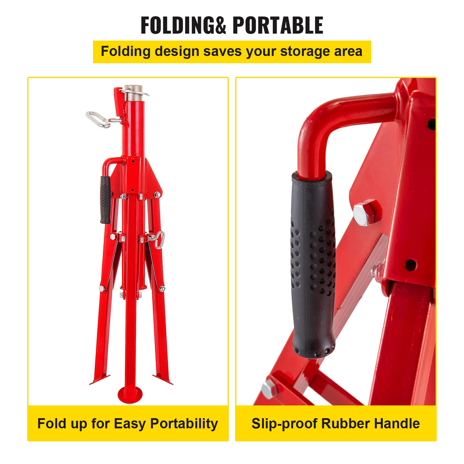 Mophorn V Head Pipe Stand Adjustable Height 2852 Inch, Pipe Jack