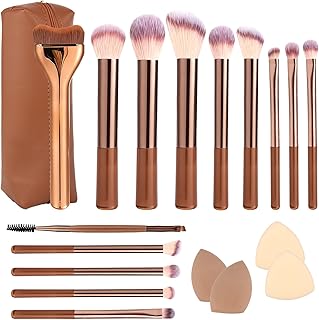 Juego de brochas de maquillaje de 17 piezas, ...