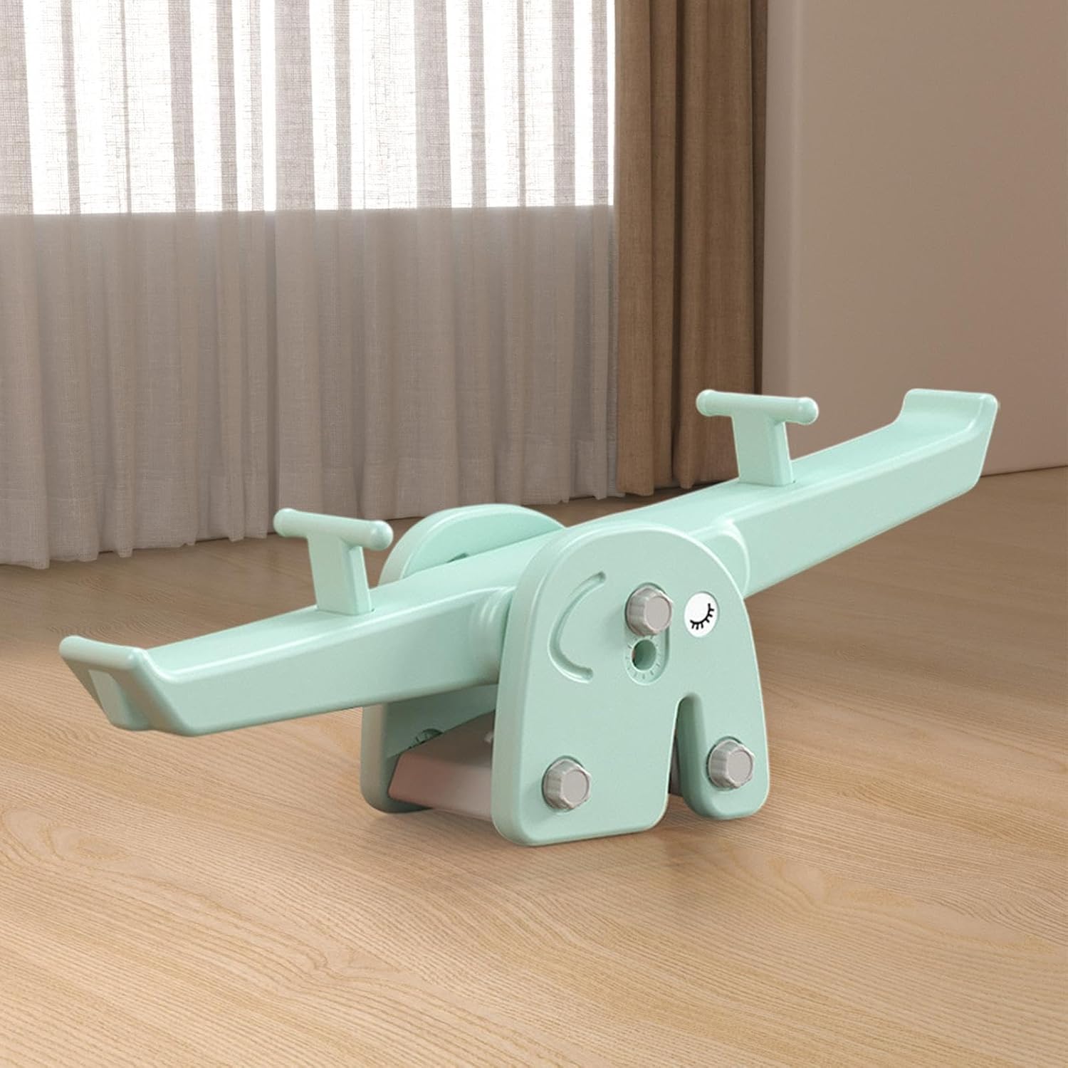 Deevoka Costzons ティーター トッター シーソー 屋外用おもちゃ バランストレイン ハンドル付き 屋外遊び用具 4～