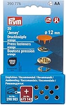 Prym 390776 Jersey Snap Fasteners Orange 12 mm Compatible with Vario Creative Tool