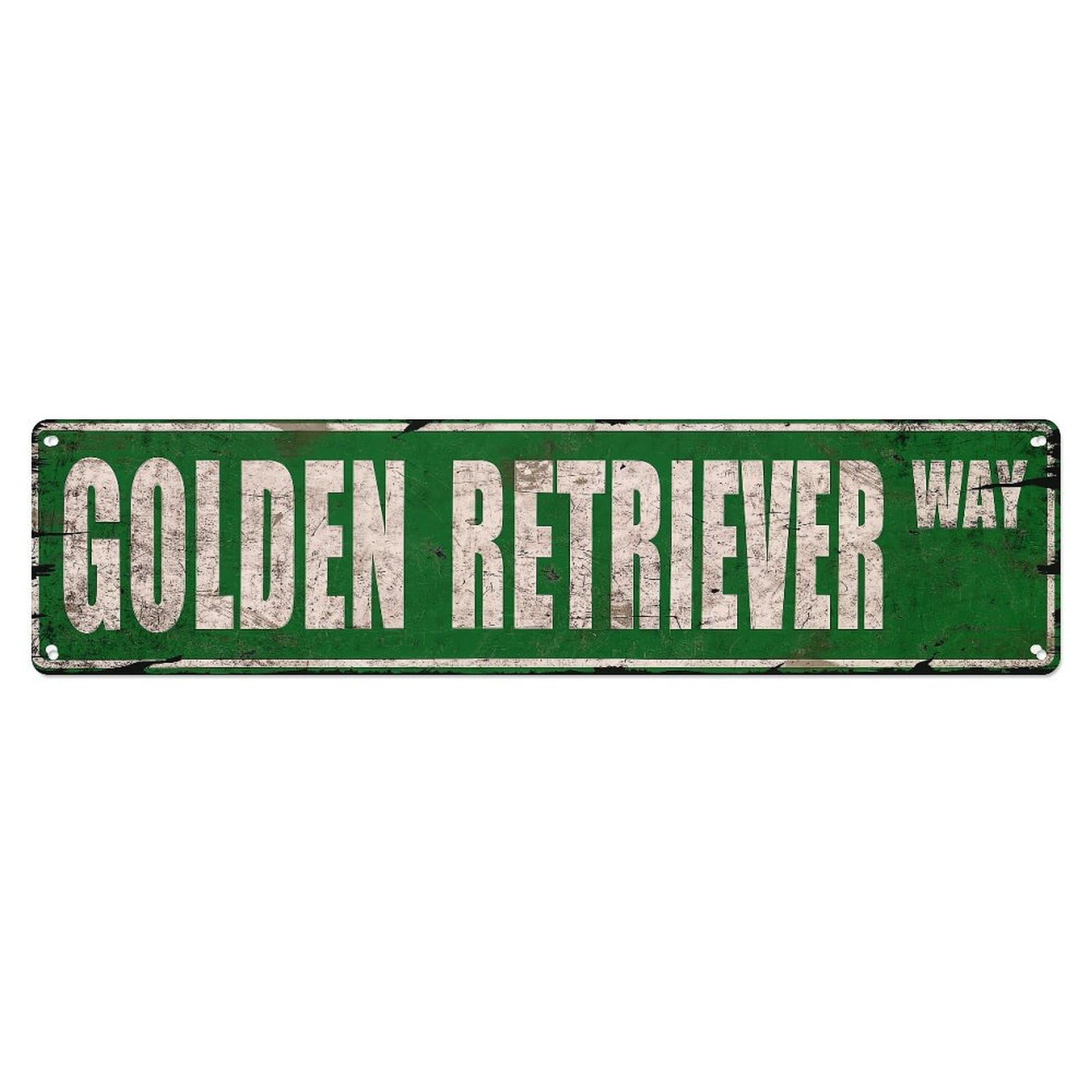 Green Street Sign With White Text Metal Tin Sign Plaque