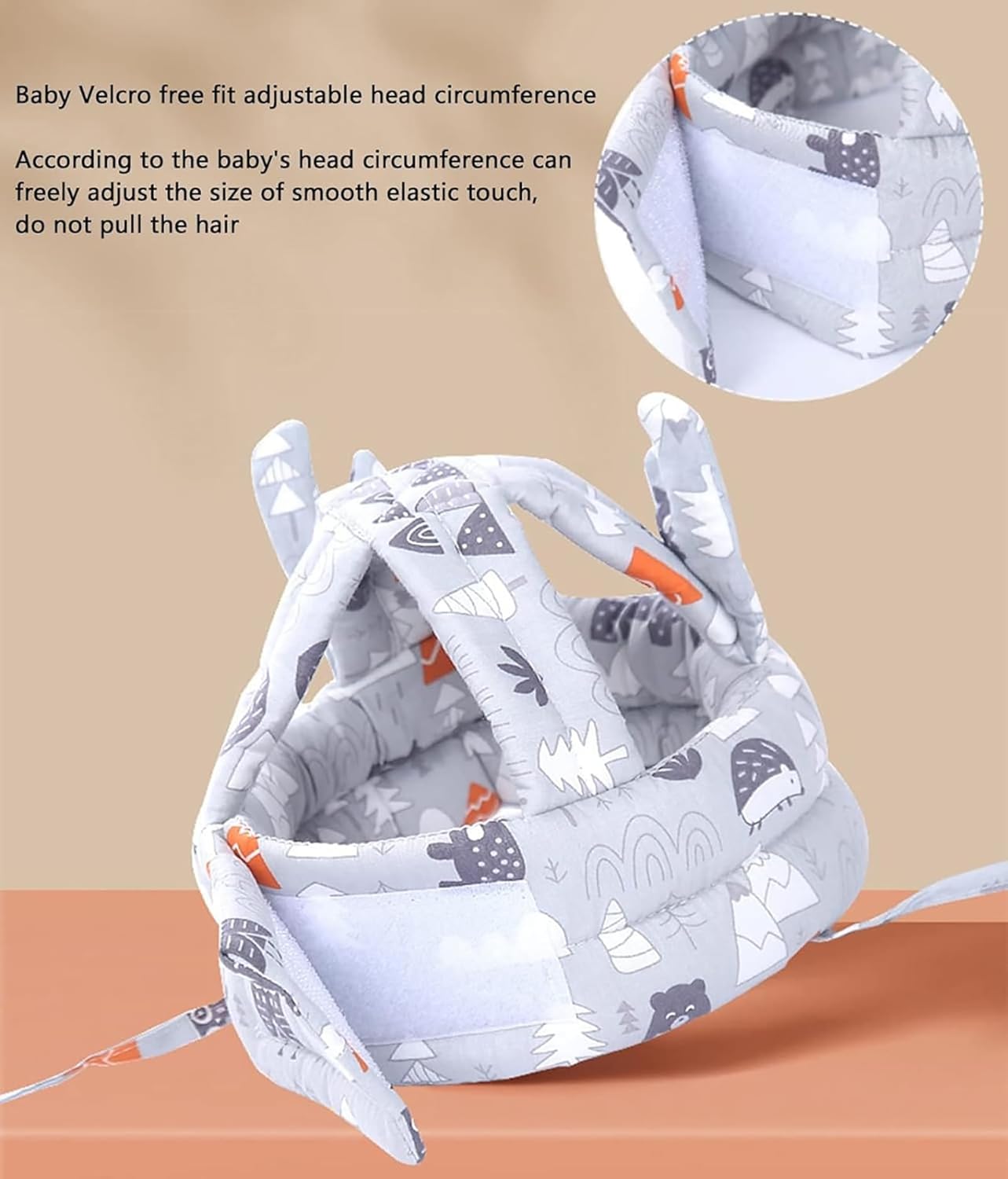 Head Protector for Baby Walking Baby Head Protector Head Cushion Bumper Bonnet Soft Headguard for Toddler Walking Crawling Running, infant helmet 984861