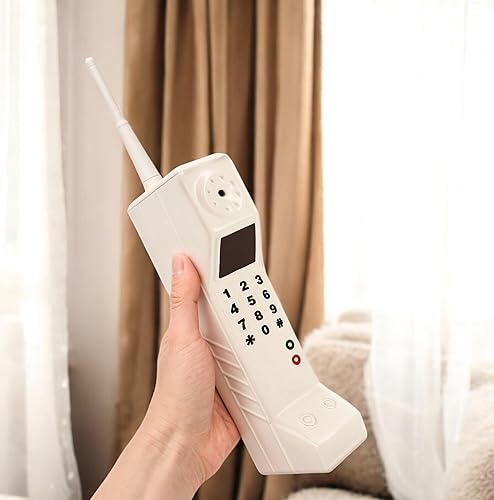 Miniatura 3 de Adorno retro de los años 80 y 90 para teléfono celular, modelo de teléfono celular falso, accesorio fotográfico de simulación móvil inalámbrico