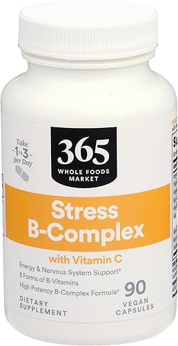 365 by Whole Foods Market, Vitamin B Stress Complex with Vitamin C, 90 Veg Capsules