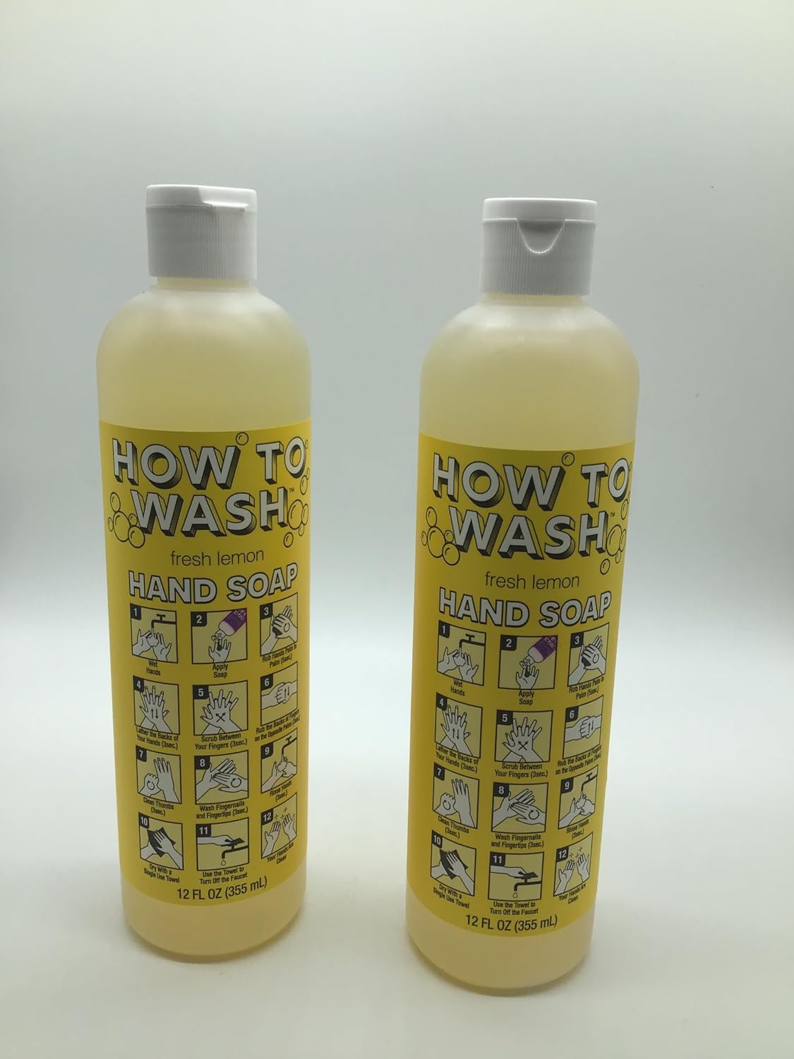 Fresh Lemon Hand Soap 2-12 OZ Bottles (24-FL OZ)