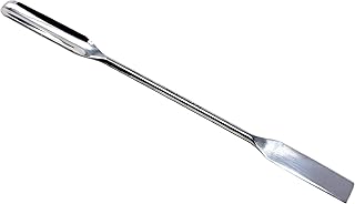 Scientific Labwares Stainless Steel Double Ended Micro Lab Scoop Spoon Half Rounded & Flat End Spatula Sampler (7")