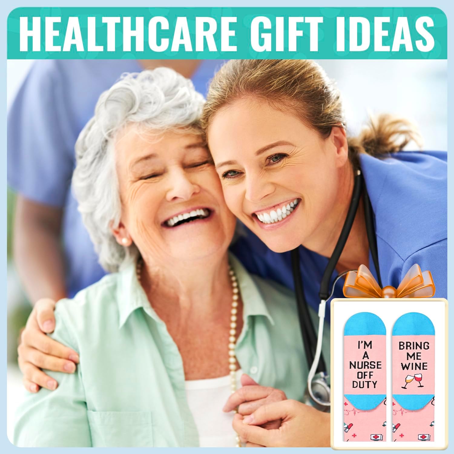 HAPPYPOP Get Well Soon Gifts - Socks for Breast Cancer Awareness Survivor Nurse Week - Image 6