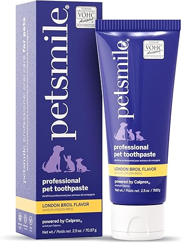 Petsmile Pasta dental profesional para mascotas para gatos y perros - La única pasta dental aceptada por VOHC - Clínicamente probada para controlar