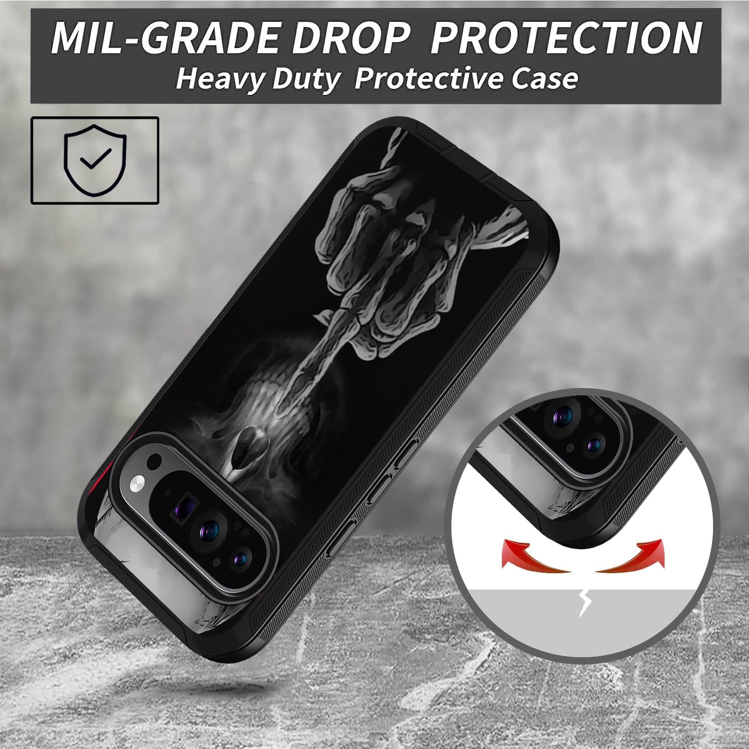 Amazon.com: ZXHSBROK for Google Pixel 9/Pixel 9 Pro Phone