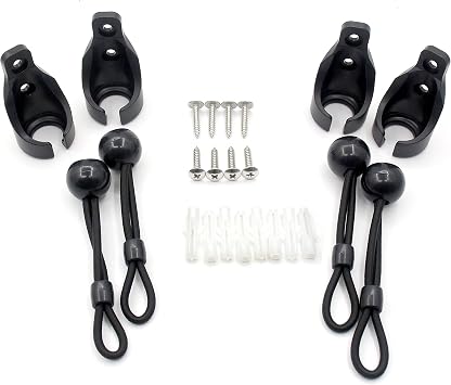 Bungee Kit for Roller Shade Parts Replacement Sun Shades Blackout Roller up Blinds tie DownBlack, Bungee kit 2 Pack