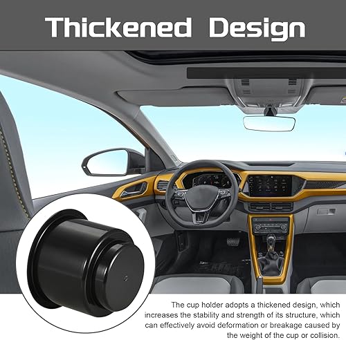 Miniatura 5 de NTNEV 2 portavasos de automóvil, soporte empotrado para vasos de plástico, cromado elegante, productos universales para el interior del automóvil,