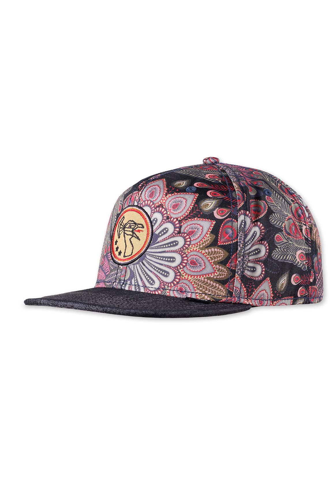 Djinns - Peacock Linen (Black) - Snapback Cap