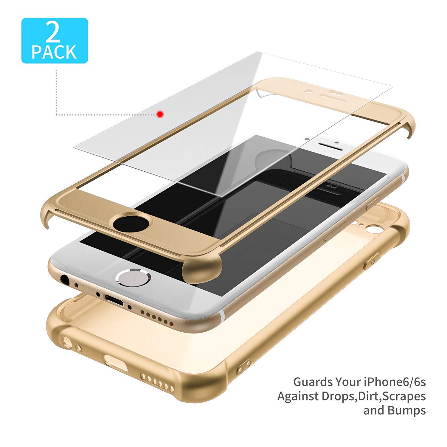 Amazon.co.jp: ORETECH iPhone 6 カバー iPhone 6s ケース 強化ガラス